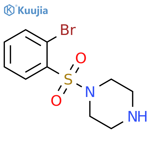 1-(2-bromobenzenesulfonyl)piperazine structure