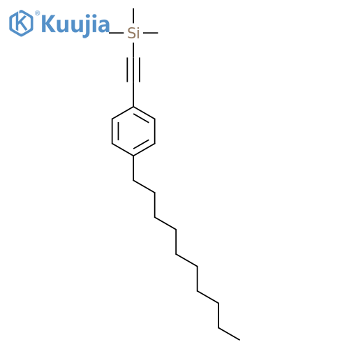 SILANE, [(4-DECYLPHENYL)ETHYNYL]TRIMETHYL- structure