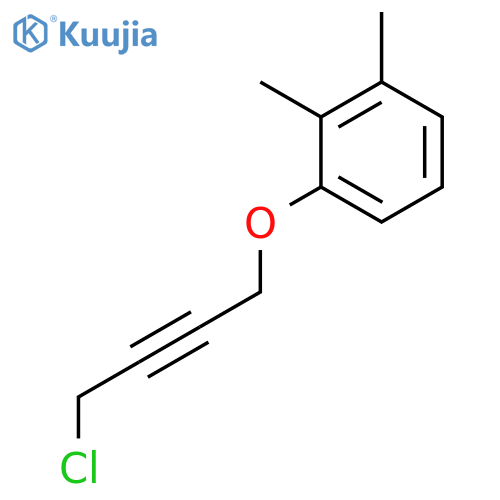 BENZENE, 1-[(4-CHLORO-2-BUTYNYL)OXY]-2,3-DIMETHYL- structure