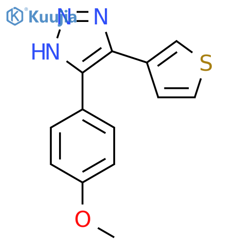 2H-1,2,3-TRIAZOLE, 4-(4-METHOXYPHENYL)-5-(3-THIENYL)- structure