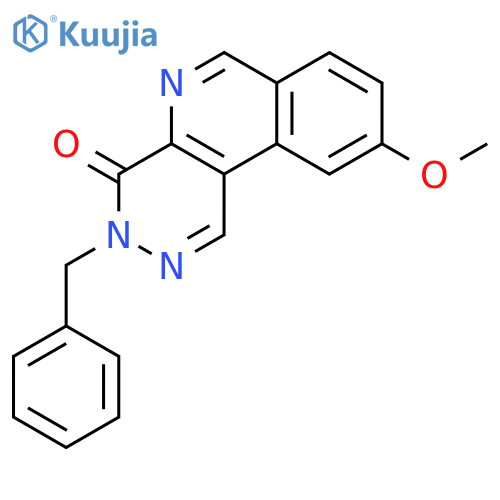 PYRIDAZINO[4,5-C]ISOQUINOLIN-4(3H)-ONE, 9-METHOXY-3-(PHENYLMETHYL)- structure