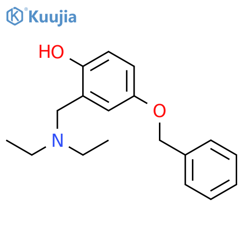 Phenol, 2-[(diethylamino)methyl]-4-(phenylmethoxy)- structure