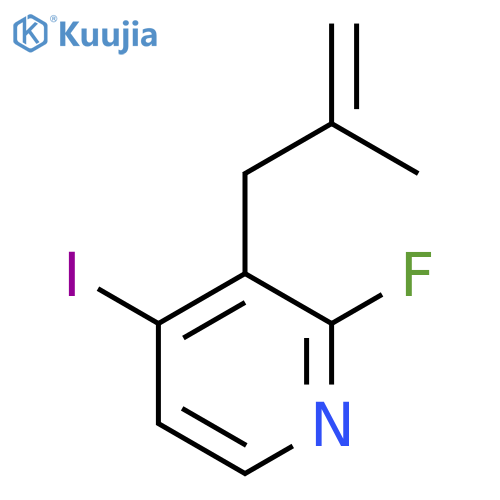 2-Fluoro-4-iodo-3-(2-methylallyl)pyridine structure