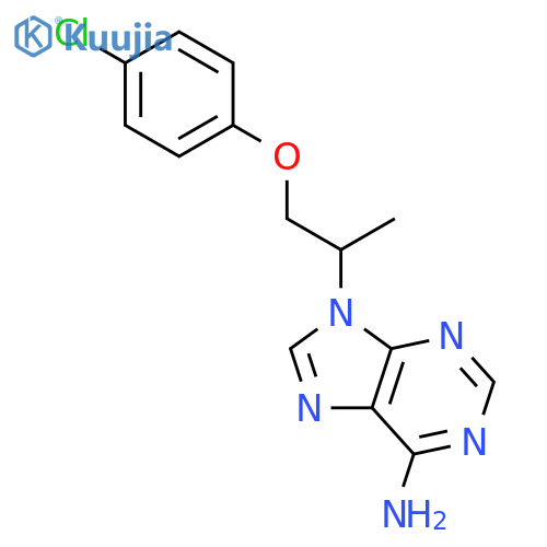 9H-Purin-6-amine, 9-[2-(4-chlorophenoxy)-1-methylethyl]- structure