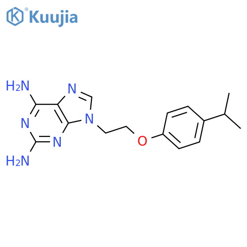 9H-PURINE-2,6-DIAMINE, 9-[2-[4-(1-METHYLETHYL)PHENOXY]ETHYL]- structure