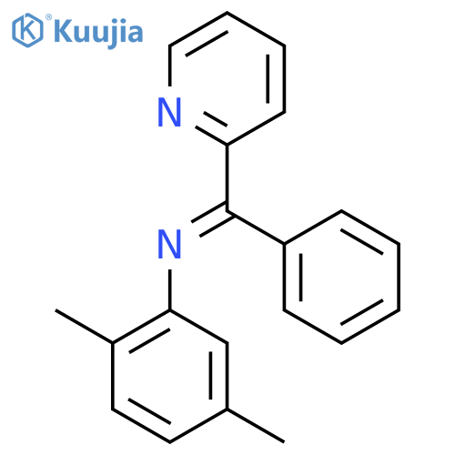 Benzenamine, 2,5-dimethyl-N-(phenyl-2-pyridinylmethylene)- structure