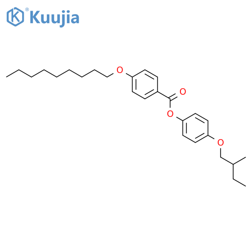 Benzoic acid, 4-(nonyloxy)-, 4-(2-methylbutoxy)phenyl ester structure