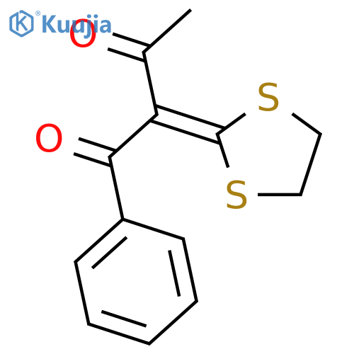 1,3-Butanedione,2-(1,3-dithiolan-2-ylidene)-1-phenyl- structure