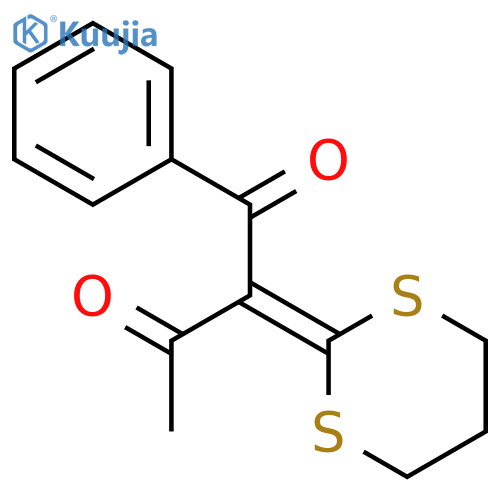 1,3-Butanedione, 2-(1,3-dithian-2-ylidene)-1-phenyl- structure