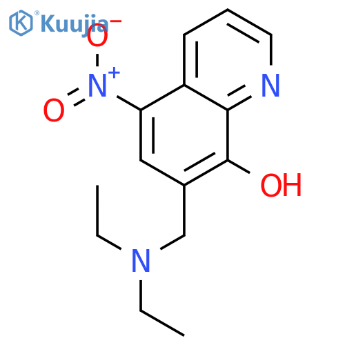 8-Quinolinol,7-[(diethylamino)methyl]-5-nitro- structure