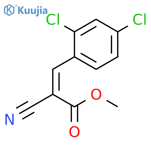 2-Propenoic acid, 2-cyano-3-(2,4-dichlorophenyl)-, methyl ester structure