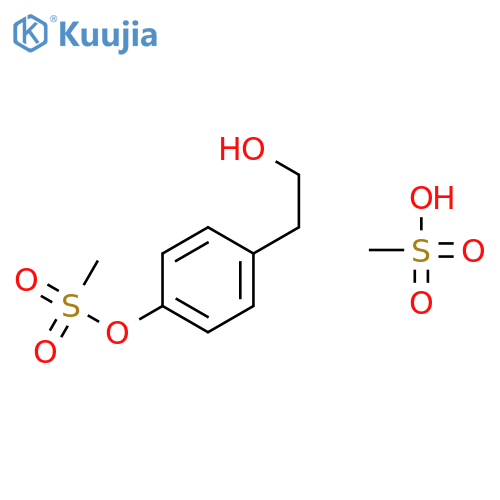 1-(Methylsulfonyloxy)-2-[4-(methylsulfonyloxy)phenyl]ethane structure