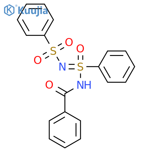 BENZAMIDE, N-[S-PHENYL-N-(PHENYLSULFONYL)SULFONIMIDOYL]- structure