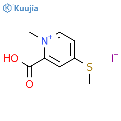PYRIDINIUM, 2-CARBOXY-1-METHYL-4-(METHYLTHIO)-, IODIDE structure