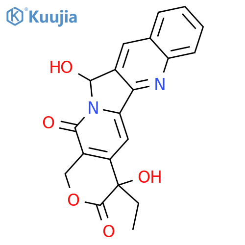 1H-Pyrano[3',4':6,7]indolizino[1,2-b]quinoline-3,14(4H,12H)-dione,4-ethyl-4,12-dihydroxy- structure