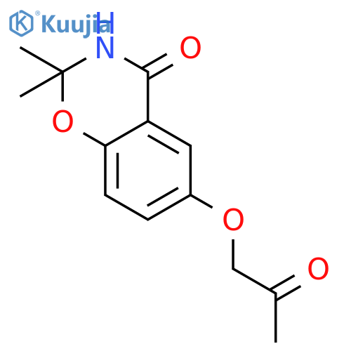 4H-1,3-BENZOXAZIN-4-ONE, 2,3-DIHYDRO-2,2-DIMETHYL-6-(2-OXOPROPOXY)- structure