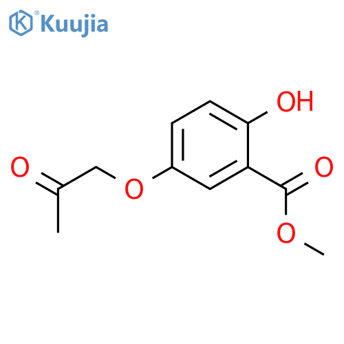 BENZOIC ACID, 2-HYDROXY-5-(2-OXOPROPOXY)-, METHYL ESTER structure