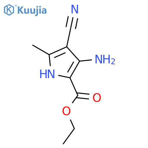 Ethyl 3-Amino-4-cyano-5-methyl-1H-pyrrole-2-carboxylate structure