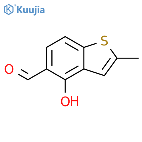 BENZO[B]THIOPHENE-5-CARBOXALDEHYDE, 4-HYDROXY-2-METHYL- structure