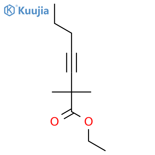 3-Heptynoic acid, 2,2-dimethyl-, ethyl ester structure