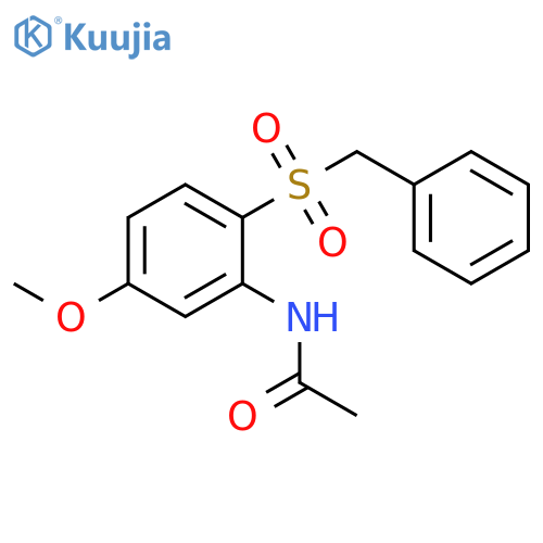 Acetamide, N-[5-methoxy-2-[(phenylmethyl)sulfonyl]phenyl]- structure