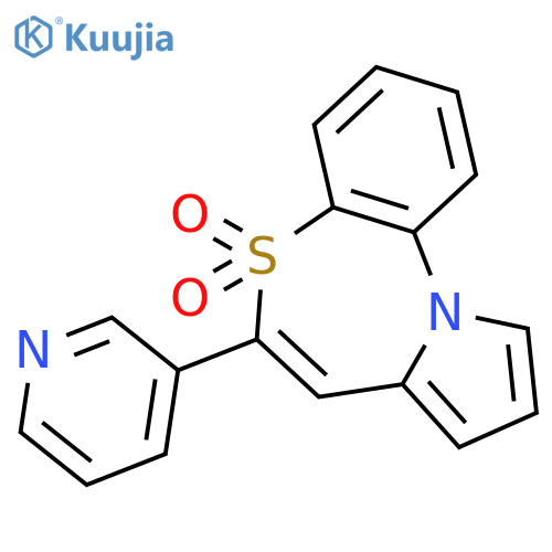 Pyrrolo[2,1-d][1,5]benzothiazepine, 6-(3-pyridinyl)-, 5,5-dioxide structure