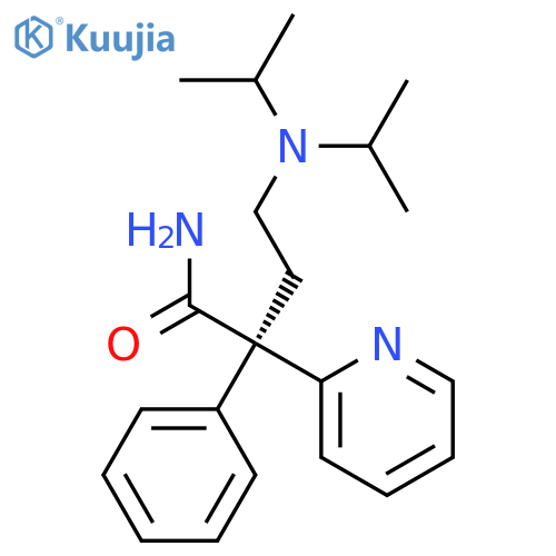 2-Pyridineacetamide, a-[2-[bis(1-methylethyl)amino]ethyl]-a-phenyl-, (aR)- structure