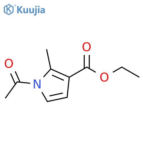 1-acetyl-2-methyl-1H-Pyrrole-3-carboxylic acid ethyl ester structure