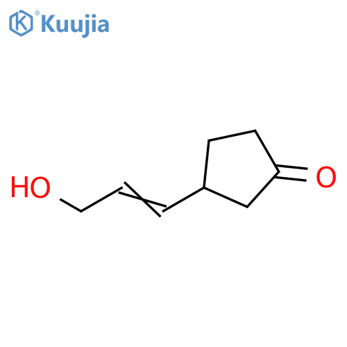 Cyclopentanone, 3-(3-hydroxy-1-propen-1-yl)- structure