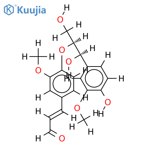 erythro-guaiacylglycerol-beta-coniferyl aldehyde ether structure