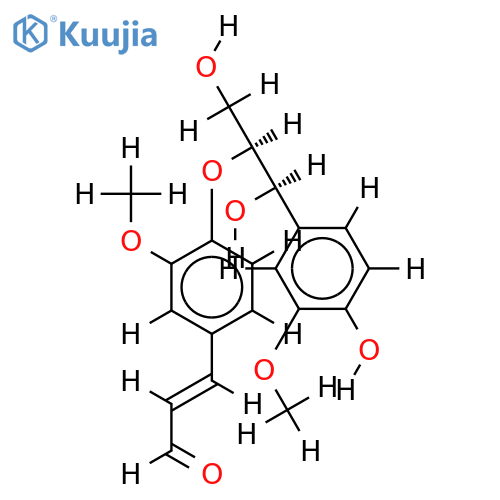 erythro-guaiacylglycerol-beta-coniferyl aldehyde ether structure