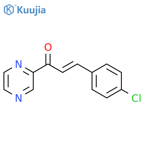 2-Propen-1-one, 3-(4-chlorophenyl)-1-pyrazinyl-, (2E)- structure