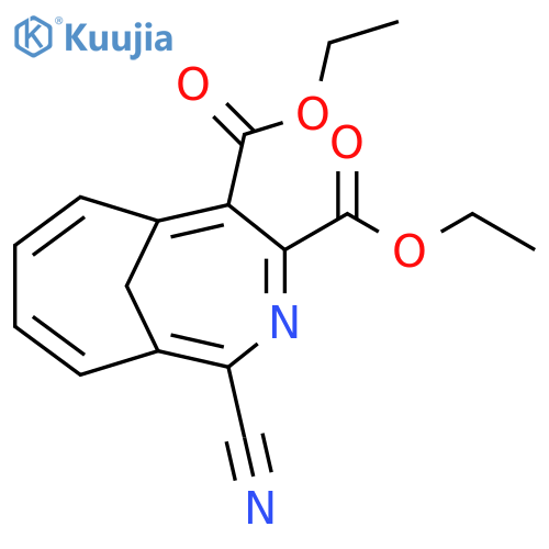 3-Azabicyclo[4.4.1]undeca-1,3,5,7,9-pentaene-4,5-dicarboxylic acid, 2-cyano-, diethyl ester (9CI) structure