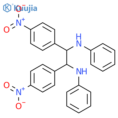 1,2-ETHANEDIAMINE, 1,2-BIS(4-NITROPHENYL)-N,N'-DIPHENYL- structure