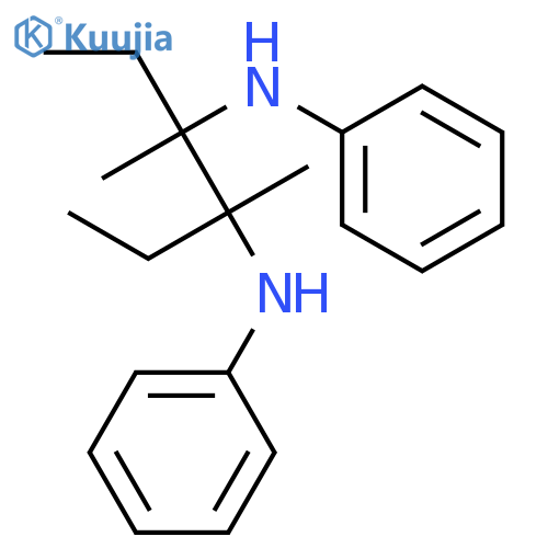 3,4-Hexanediamine, 3,4-dimethyl-N,N'-diphenyl- structure