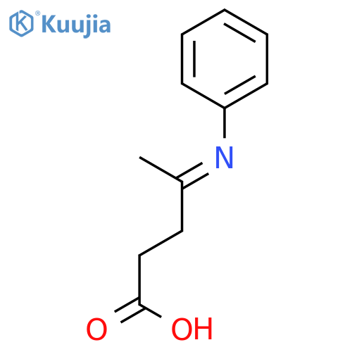 PENTANOIC ACID, 4-(PHENYLIMINO)- structure