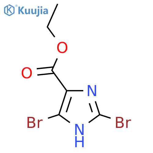 Ethyl 2,4-dibromo-1H-imidazole-5-carboxylate structure