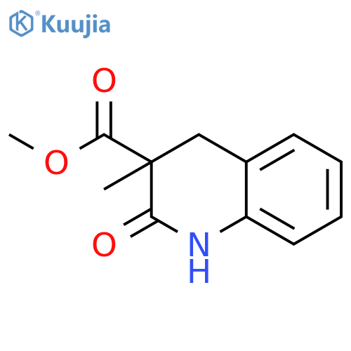 Methyl 3-methyl-2-oxo-1,2,3,4-tetrahydroquinoline-3-carboxylate structure