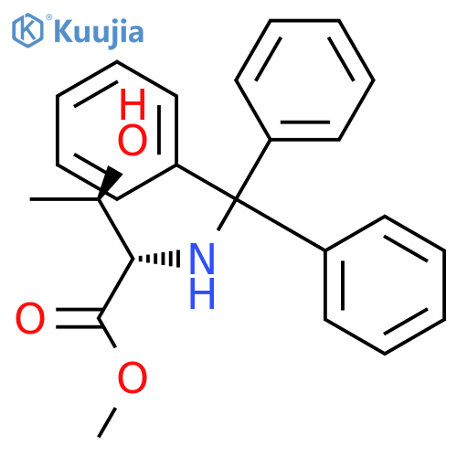 L-THREONINE, N-(TRIPHENYLMETHYL)-, METHYL ESTER structure