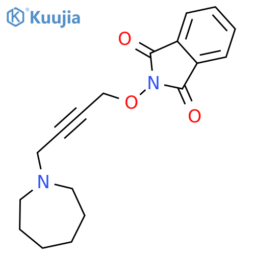 1H-Isoindole-1,3(2H)-dione,2-[[4-(hexahydro-1H-azepin-1-yl)-2-butyn-1-yl]oxy]- structure