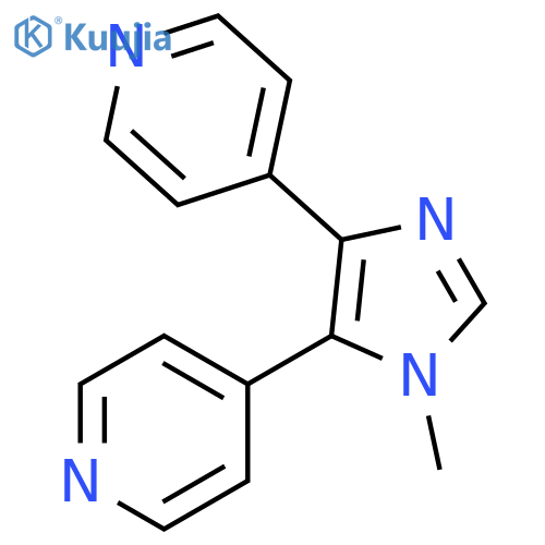 Pyridine, 4,4'-(1-methyl-1H-imidazole-4,5-diyl)bis- structure