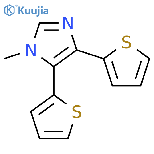 1H-IMIDAZOLE, 1-METHYL-4,5-DI-2-THIENYL- structure
