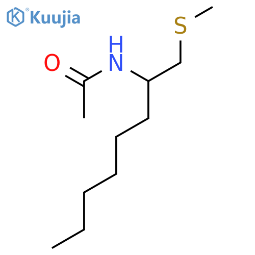 Acetamide, N-[1-[(methylthio)methyl]heptyl]- structure