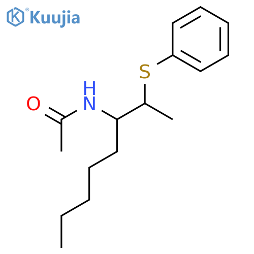 Acetamide, N-[1-[1-(phenylthio)ethyl]hexyl]- structure