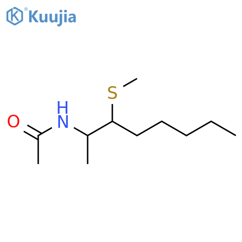 ACETAMIDE, N-[1-METHYL-2-(METHYLTHIO)HEPTYL]- structure