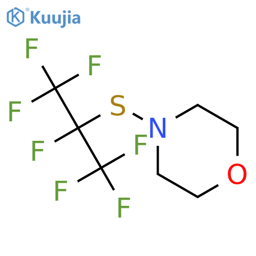 MORPHOLINE, 4-[[1,2,2,2-TETRAFLUORO-1-(TRIFLUOROMETHYL)ETHYL]THIO]- structure