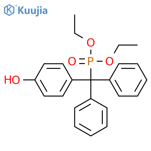 PHOSPHONIC ACID, [(4-HYDROXYPHENYL)DIPHENYLMETHYL]-, DIETHYL ESTER structure