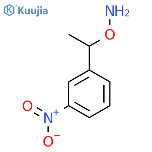 O-1-(3-nitrophenyl)ethylhydroxylamine structure