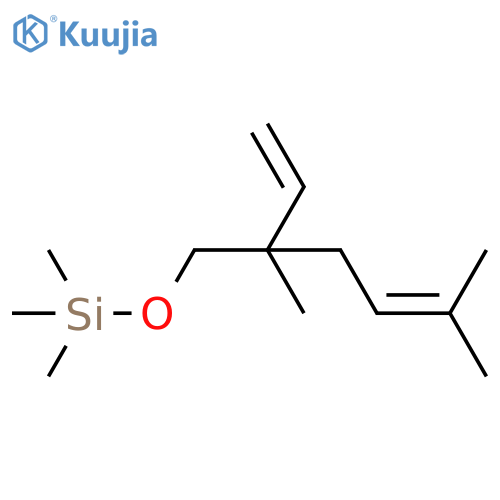 [(2,5-Dimethyl-2-vinyl-4-hexenyl)oxy](trimethyl)silane structure