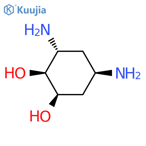 1,2-Cyclohexanediol,3,5-diamino-, (1R,2S,3R,5R)- structure
